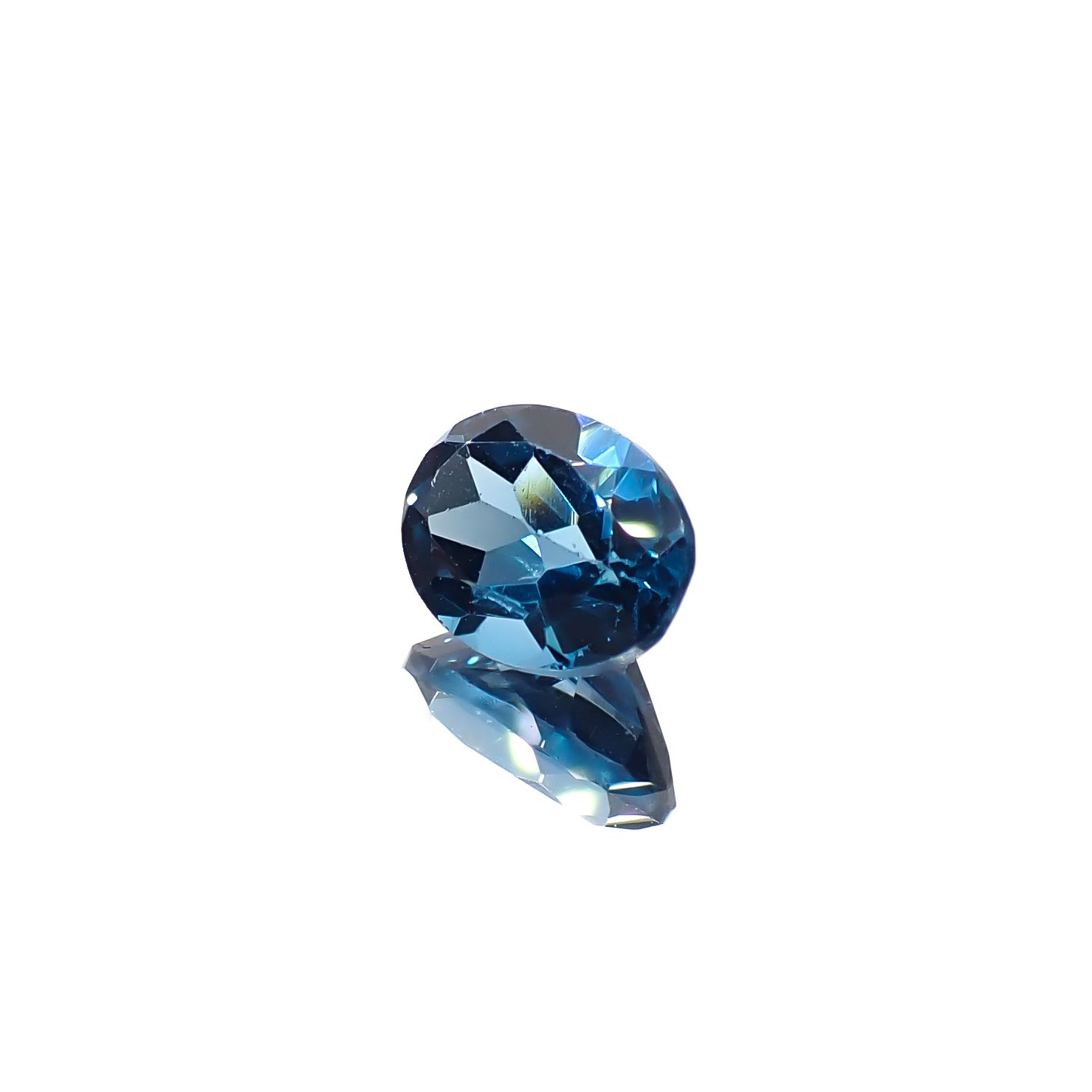 ロンドンブルートパーズ ブラジル産 1.58ct[240326795]8x6.2mm前後