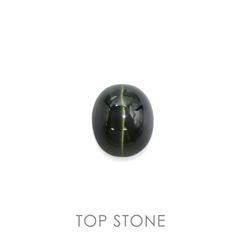 ダイオプサイドキャッツアイ(宝石名ダイオプサイト・キャッツアイ)ロシア産 4.576ct ソ付(CGL)[230120301]10x8.1mm前後