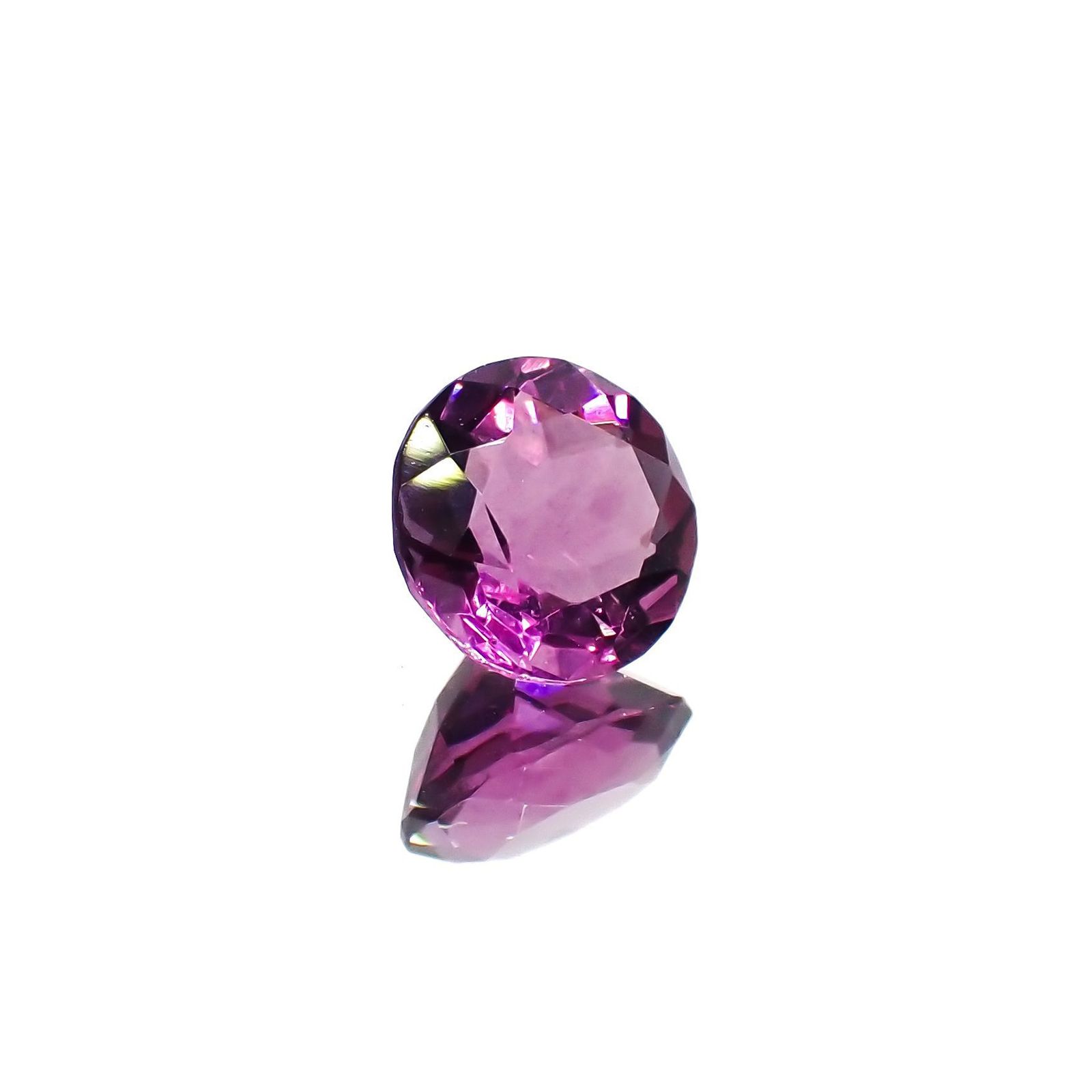 ピンクパープルフローライト 中国産 1.49ct / 7.1x7.1mm前後 [221018447]