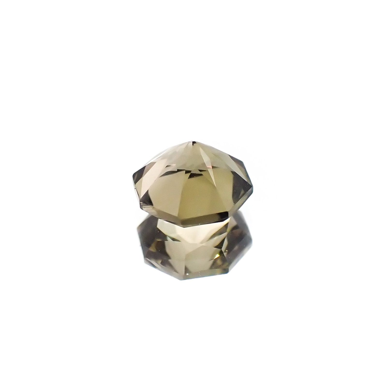 ◇オクタゴンカット◇オリーブグリーントルマリン(宝石名トルマリン)ブラジル/アフリカ産 識別済 0.56ct / 5x4.9mm前後 [231124194]