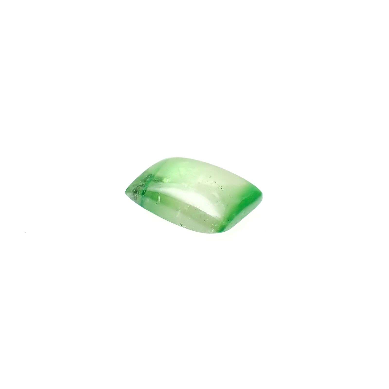 バイカラーツァボライト(宝石名グリーン グロッシュラー・ガーネット)タンザニア産 3.16ct 識別済[240928887]9.6x7mm前後