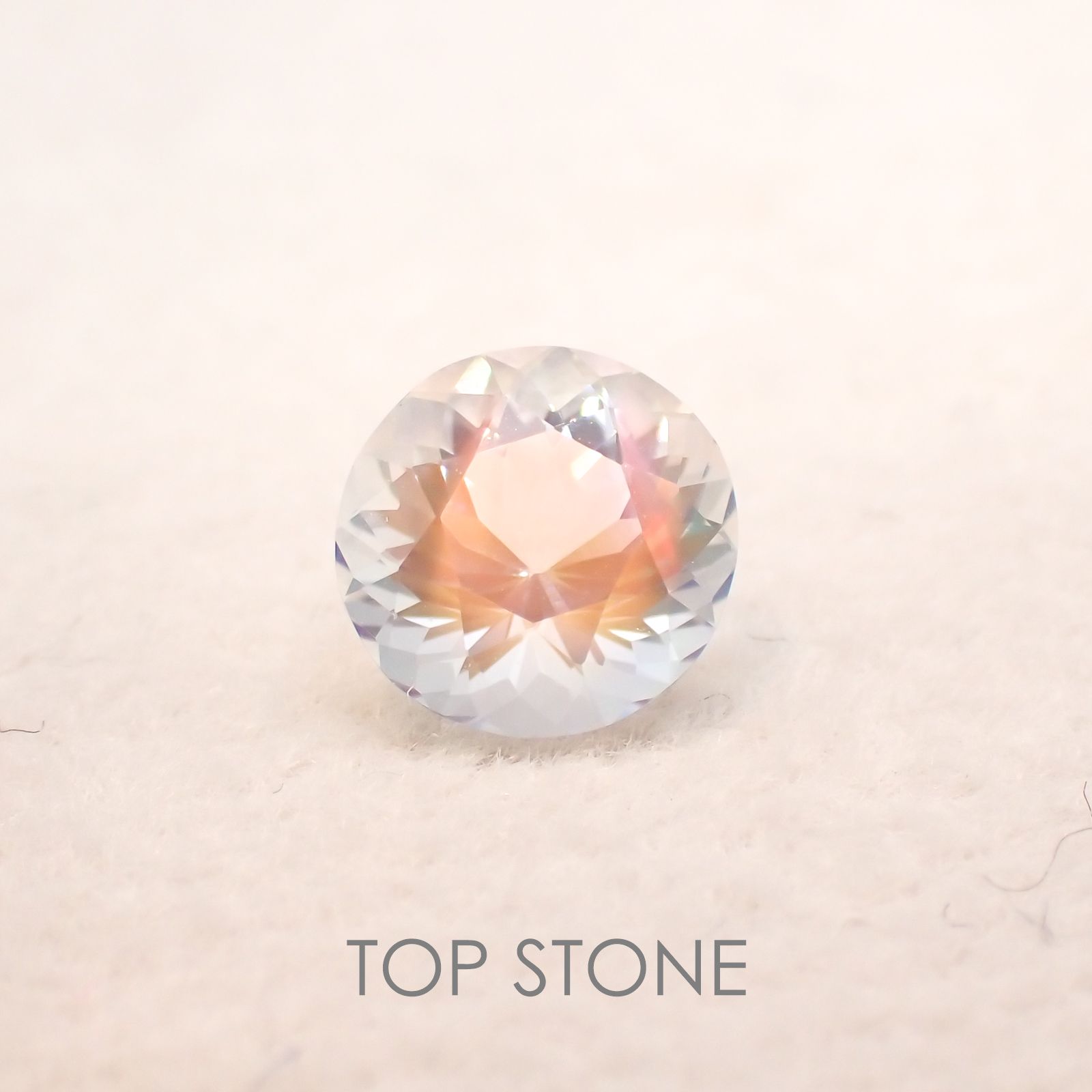 レインボームーンストーン(アンデシンラブラドライト) マダガスカル産 ルース 0.77ct[210310256]6×6mm前後