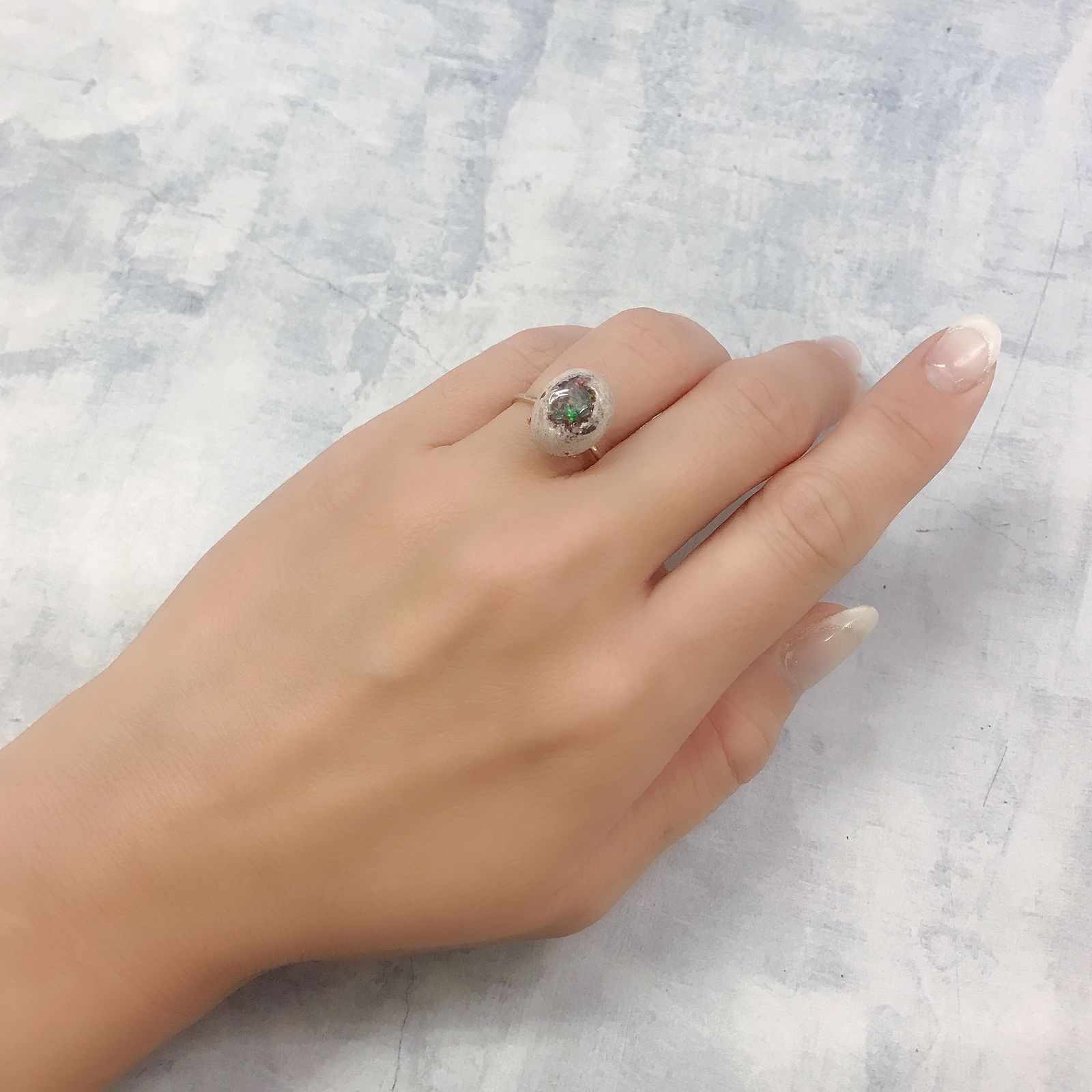 カンテラオパール  メキシコ産 4.96ct[220717200]13.4x10.8mm前後