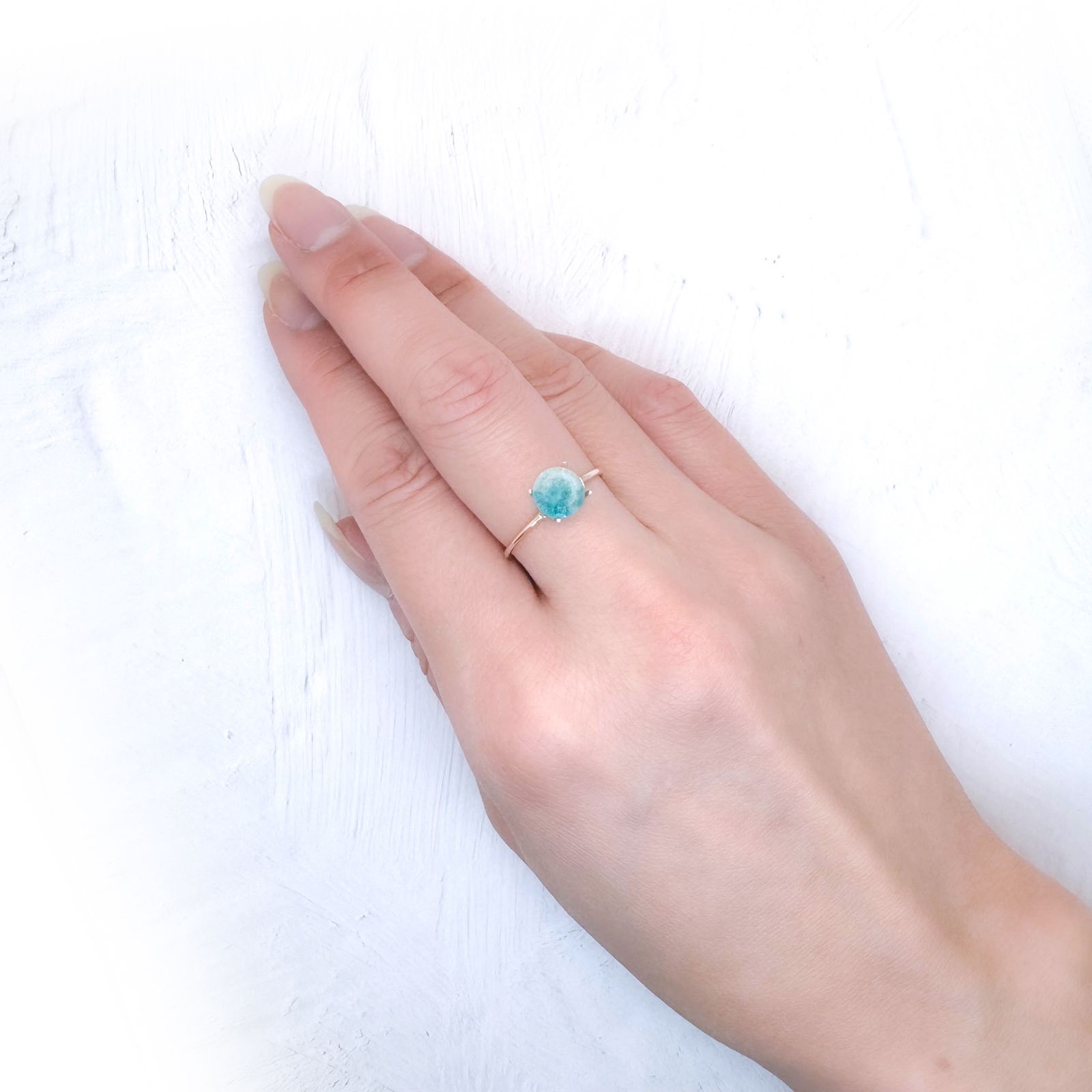 ◇リバーシブル◇パライバトルマリンインクォーツ ブラジル産 1.01ct / 7.1x7.1mm前後 [251231449]