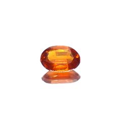 オレンジカイヤナイト ネパール産 0.89ct / 7x4.9mm前後 [251020596]