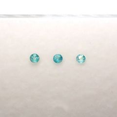 パライバトルマリン カラーグラデーション3pcsセット ブラジル産 0.11ct(3pcs合計)[230220493]2x2mm前後