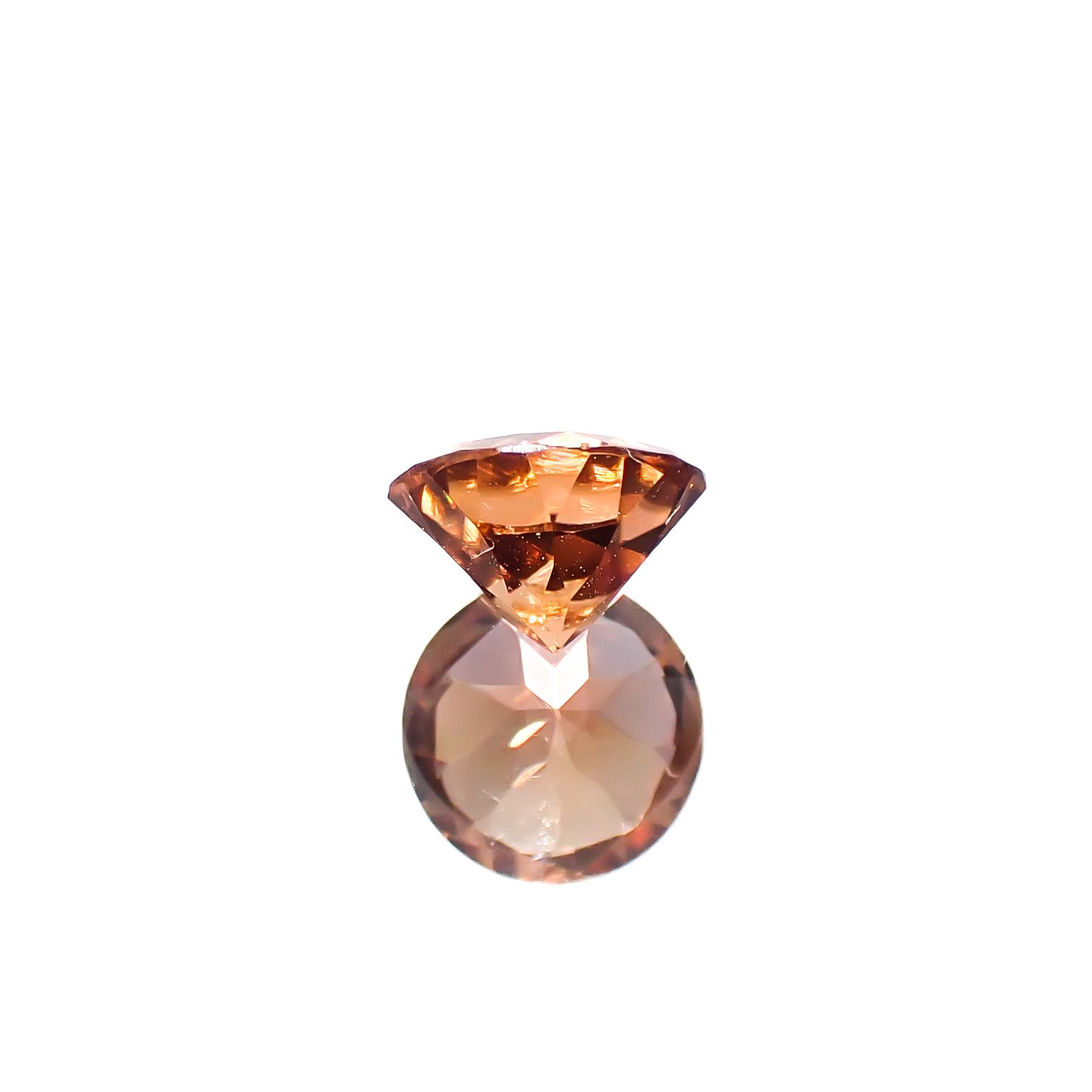 オレンジジルコン スリランカ/カンボジア産 1.49ct[240628109]6.5x6.5mm前後