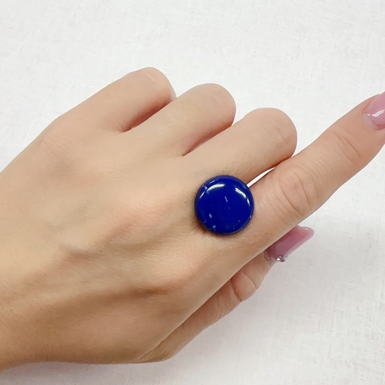 ラピスラズリ アフガニスタン産 11.37ct[231224475]17x17mm前後