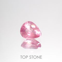 シルキーピンクスピネル(宝石名ピンク・スピネル)タンザニア産 0.98ct 識別済[220114136]6.7x5.5mm前後