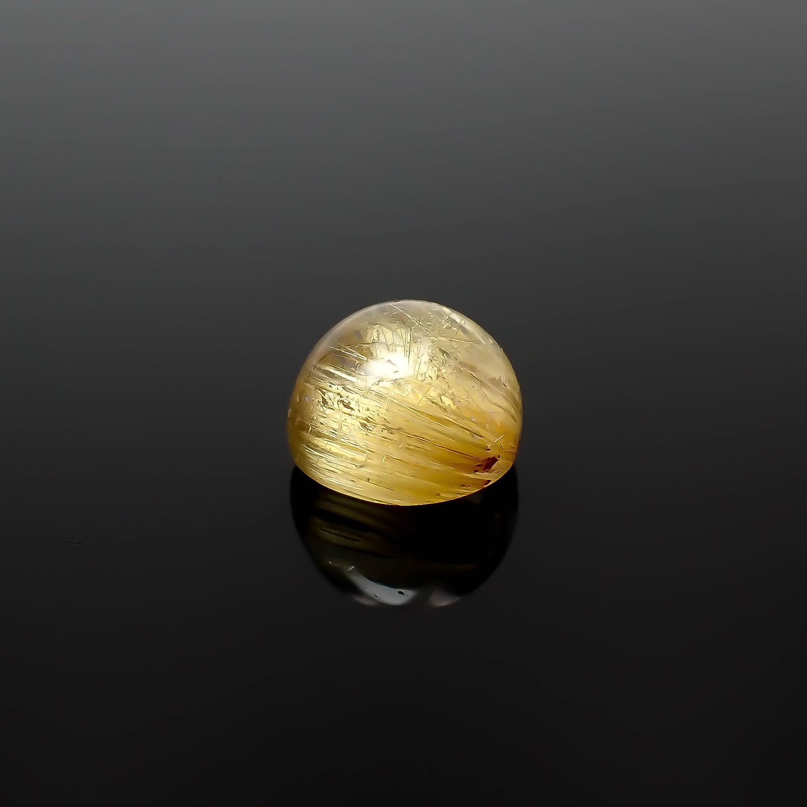 ルチルクオーツキャッツアイ ブラジル産 2.68ct[240427341]7.9x7.9mm前後
