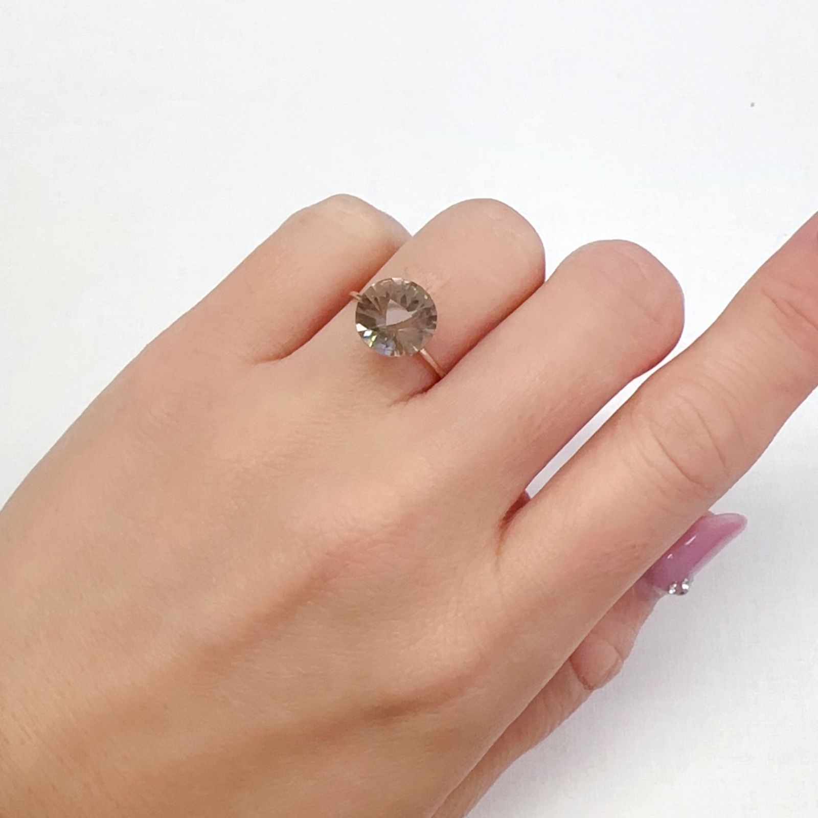 ◇カスタムカット◇バイカラーオレゴンサンストーン アメリカ・オレゴン州産 3.06ct[231224666]9.9x9.9mm前後