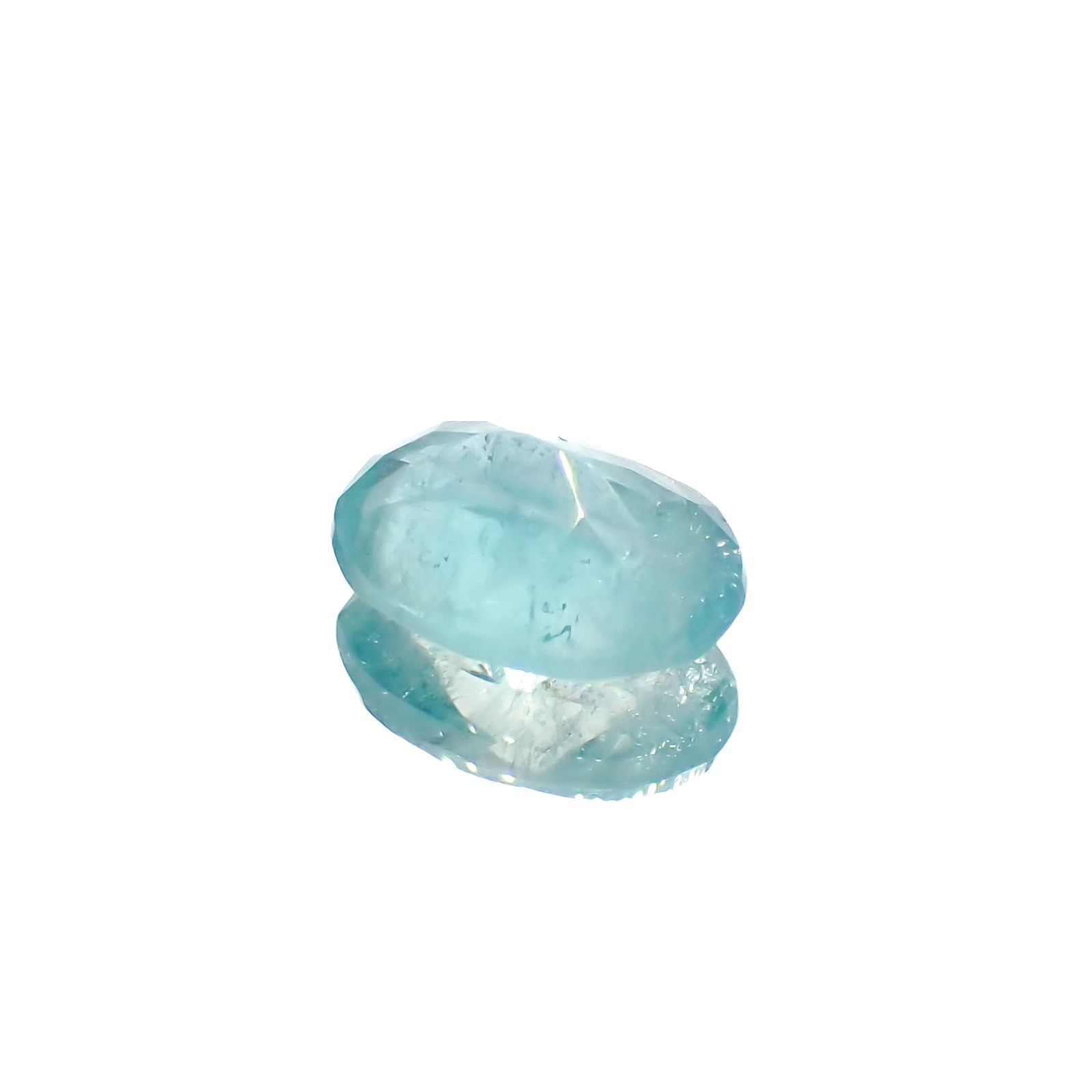 ユークレース(宝石名ブルー・ユークレース)コロンビア産 1.576ct ソ付(彩珠)[221018851]9x6.5mm前後