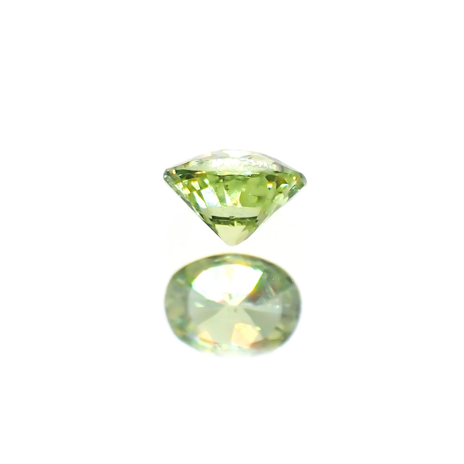 デマントイドガーネット(宝石名デマントイド・ガーネット) ナミビア産 0.13ct 識別済[210912782]3×2.3mm前後