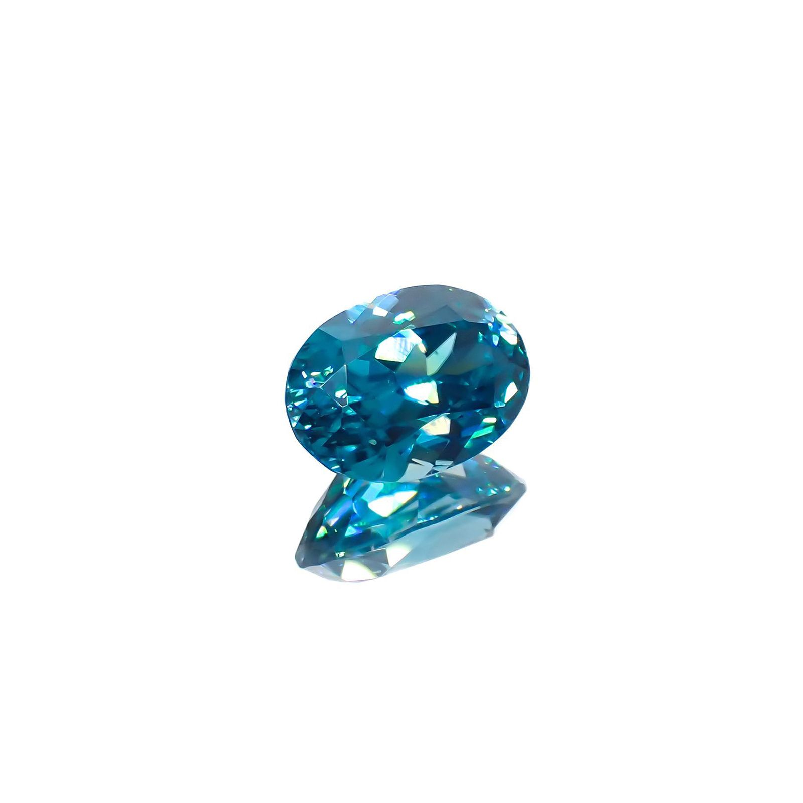 ラタナキリブルージルコン(宝石名ブルー・ジルコン)カンボジア産 2.837ct ソ付(彩珠)[221018933]9.1x6.6mm前後