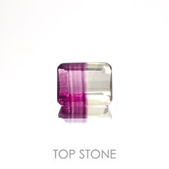 バイカラーフローライト 中国産 4.21ct[230120167]10.1x8.1mm前後