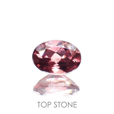ピンクジルコン(宝石名ジルコン) スリランカ/カンボジア産 1.29ct 識別済[21029784]7.1×5.1mm前後