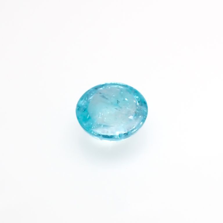 バイカラーパライバトルマリン(宝石名トルマリン/別名パライバ・トルマリン)ブラジル・キントス鉱山産 1.329ct ソ付(宝貴協)[221018763]7.1x7mm前後