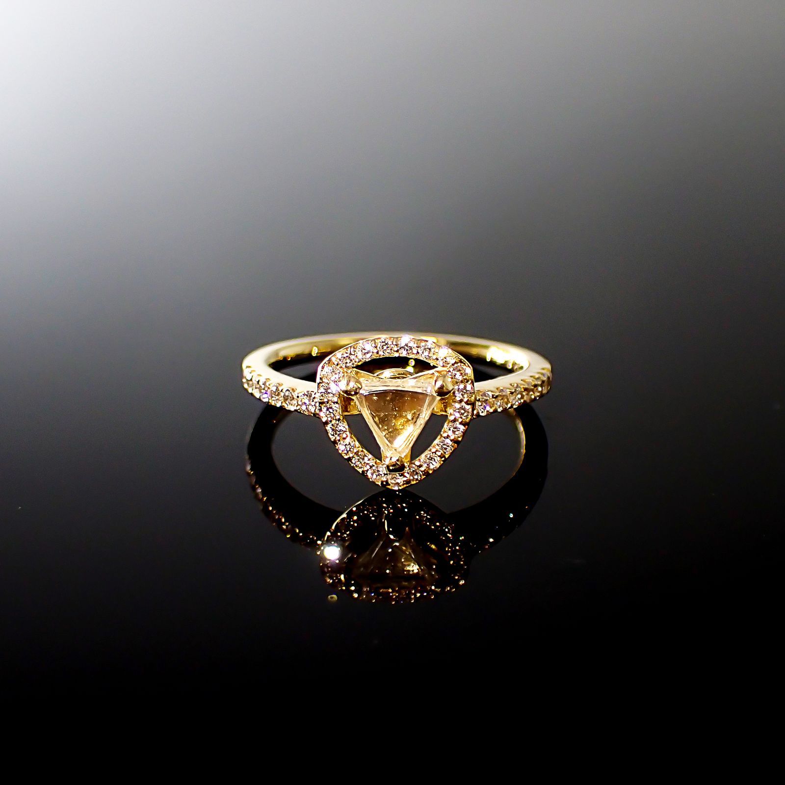◇La Clarte(ラ・クラルテ)◇K18マクルダイヤモンド リング#11 カナダ産 0.40ct[220115334]