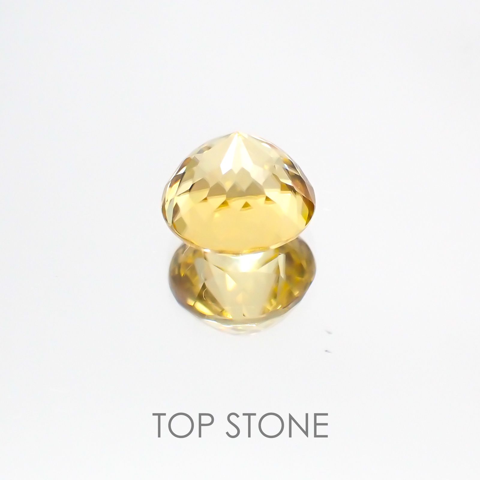 イエロージルコン スリランカ,カンボジア産 ルース 2.42ct[21018070]7×7mm前後