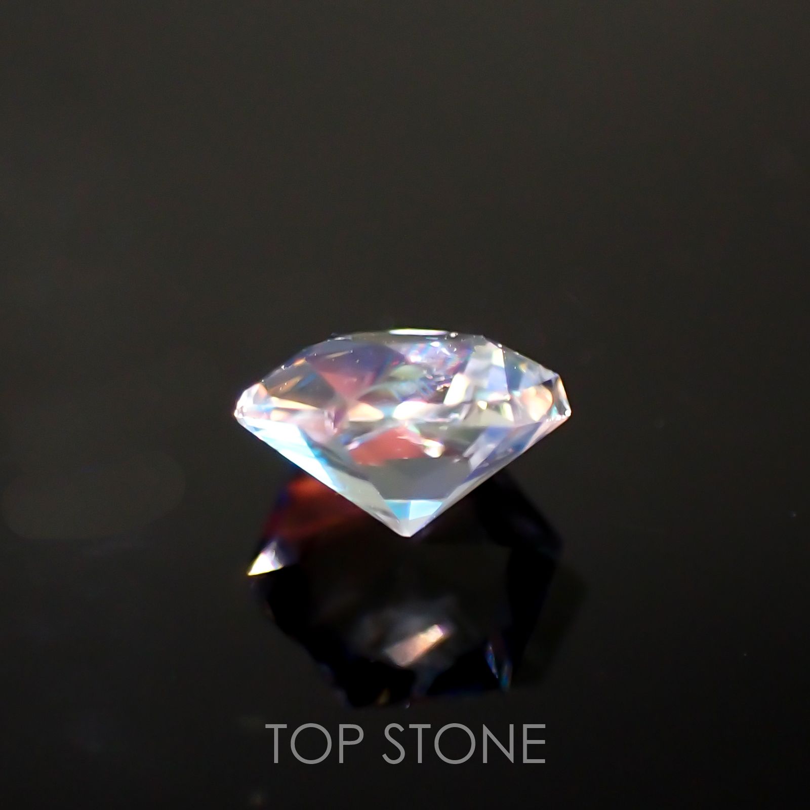 ◇ヘキサゴンカット◇レインボームーンストーン(宝石名ラブラドライト)マダガスカル産 0.25ct 識別済[211113734]3.9x3.8mm前後