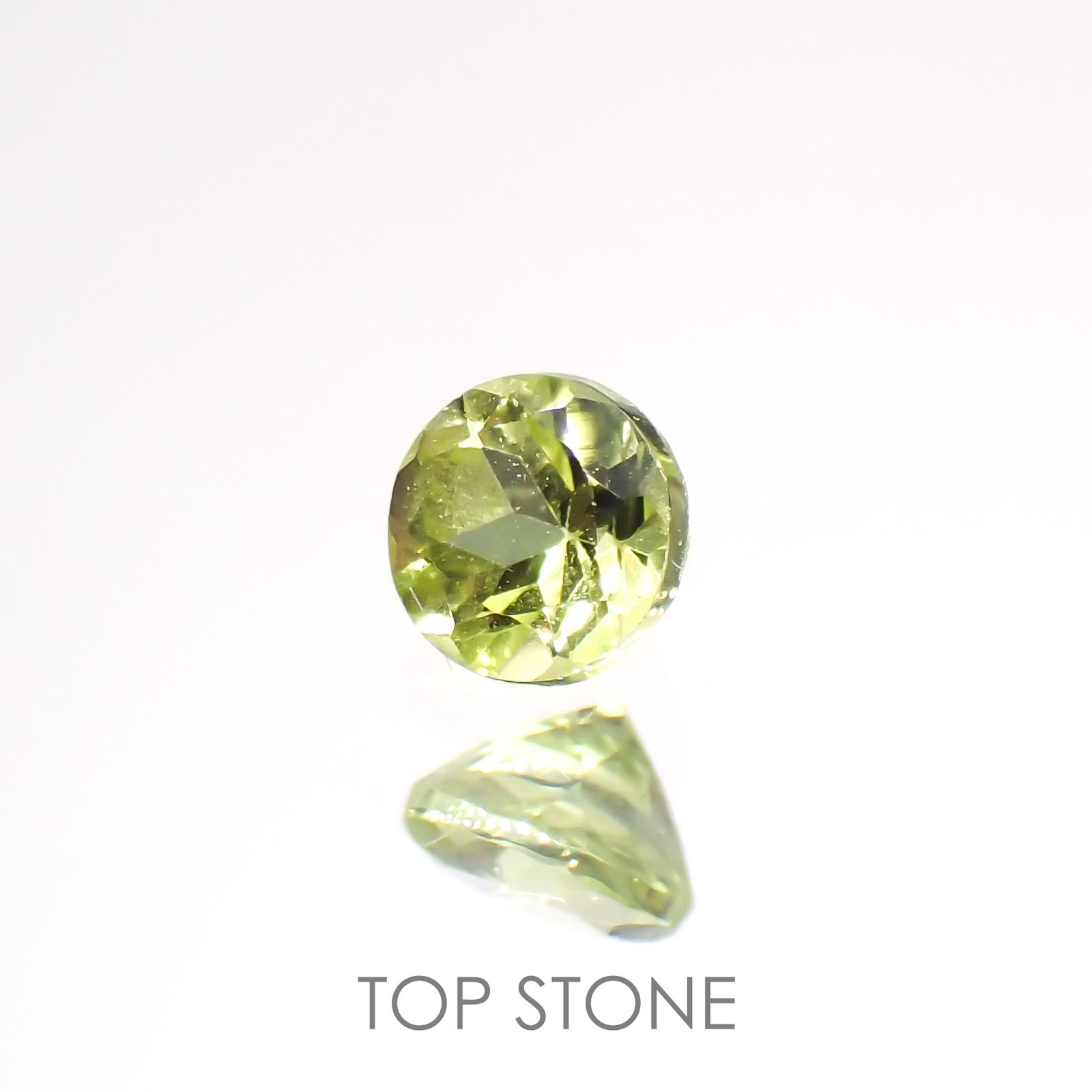 パロットクリソベリル(宝石名クリソベリル)インド産 0.16ct 識別済[220114515]2.9x2.9mm前後