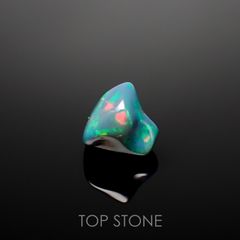 ◇バロック型◇ブラックオパール エチオピア産 ルース 2.39ct[210913242]8.3×9.3mm前後