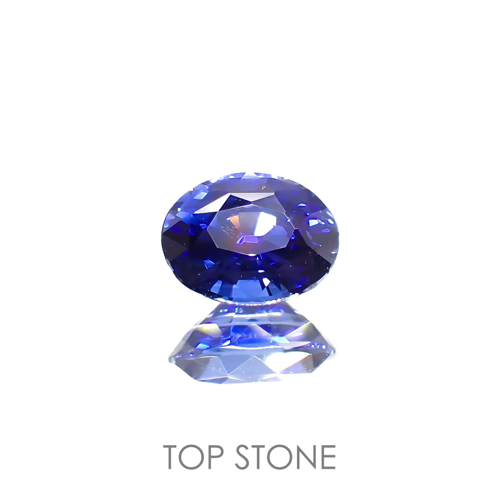 コーンフラワーブルーサファイア(宝石名サファイア/コーンフラワーブルー)マダガスカル産 1.14ct AIGS鑑付[220616444]6.87x5.35mm前後