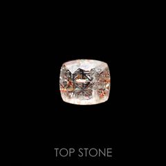 ◇甲州貴石切子Plus Three◇イリュージョンサンストーン(宝石名フェルドスパー) カード付き タンザニア産 2.33ct 識別済[210711606]9.4×8.5mm前後