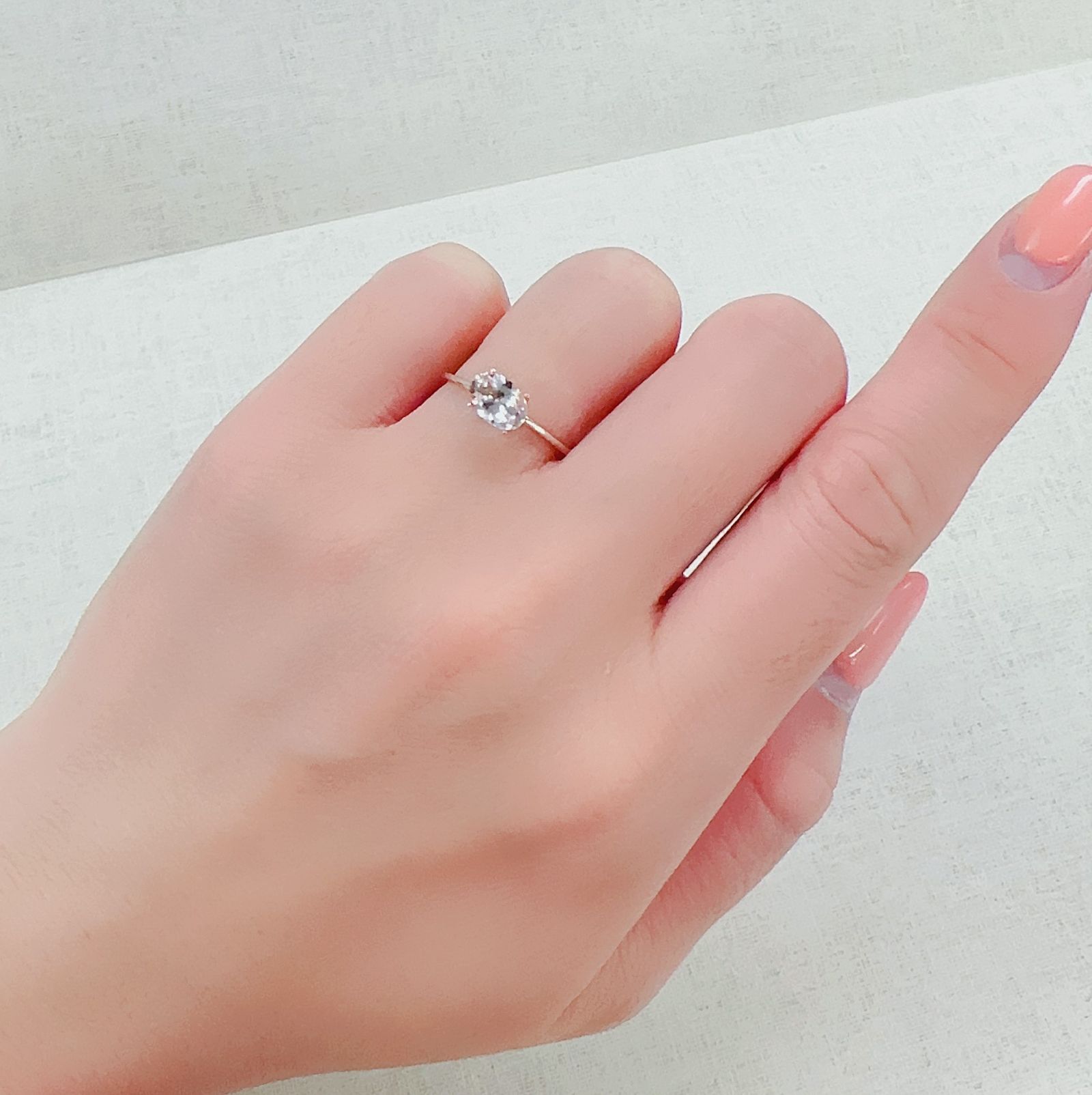 モルガナイト(宝石名モルガナイト)ナイジェリア産 0.73ct 識別済[230321164]7.2x4.9mm前後