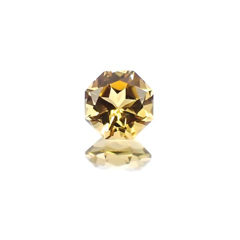 ◇オクタゴンカット◇イエロートルマリン SA(宝石名トルマリン)ブラジル/アフリカ産 0.54ct 識別済[231124207]5.1x5.1mm前後