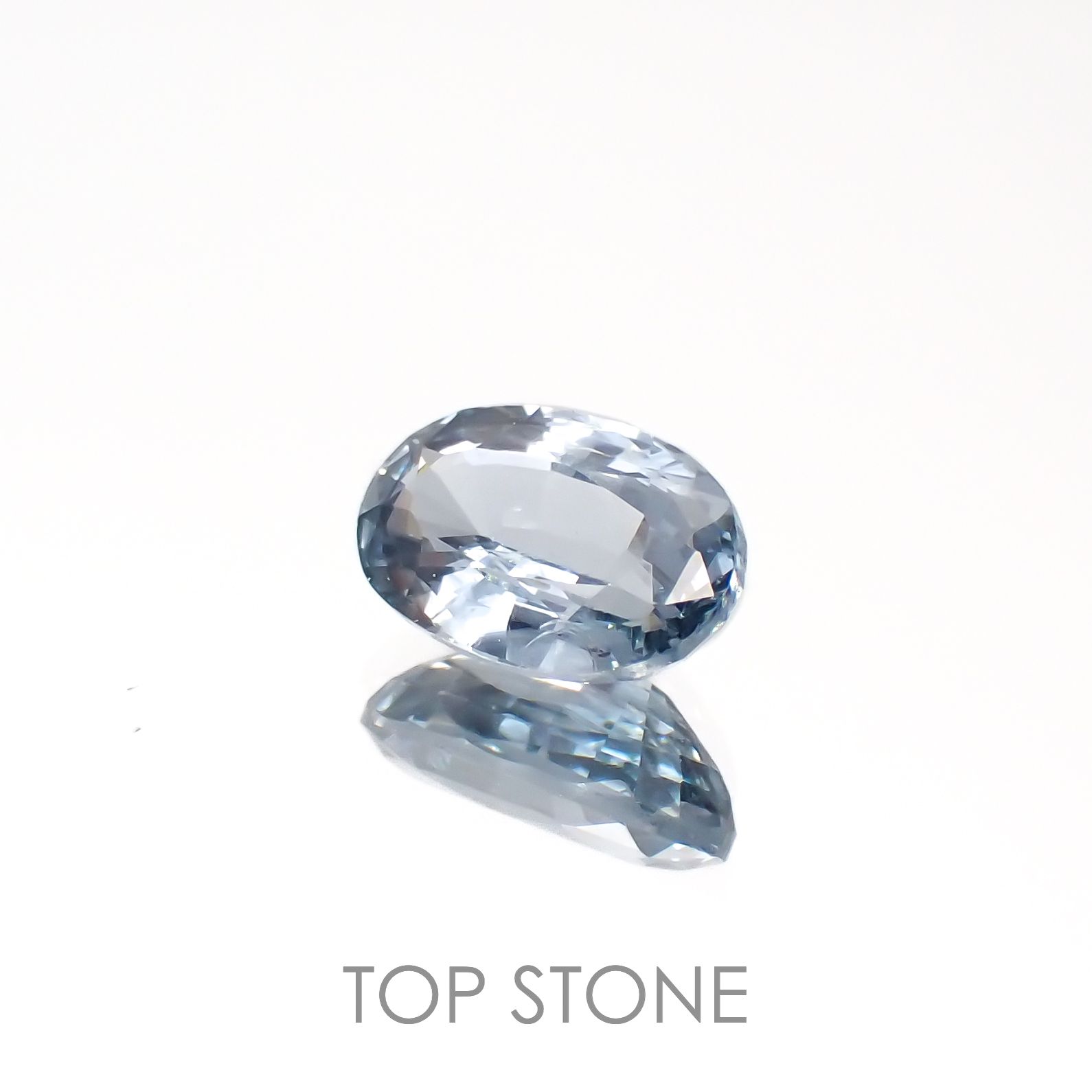 グレイッシュブルースピネル(宝石名スピネル)ビルマ/マダガスカル産 1.16ct 識別済[230220599]7.8x5.1mm前後
