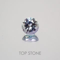 バイカラータンザナイト(ゾイサイト) タンザニア産 ルース 0.79ct[210410576]5.7×5.6mm前後