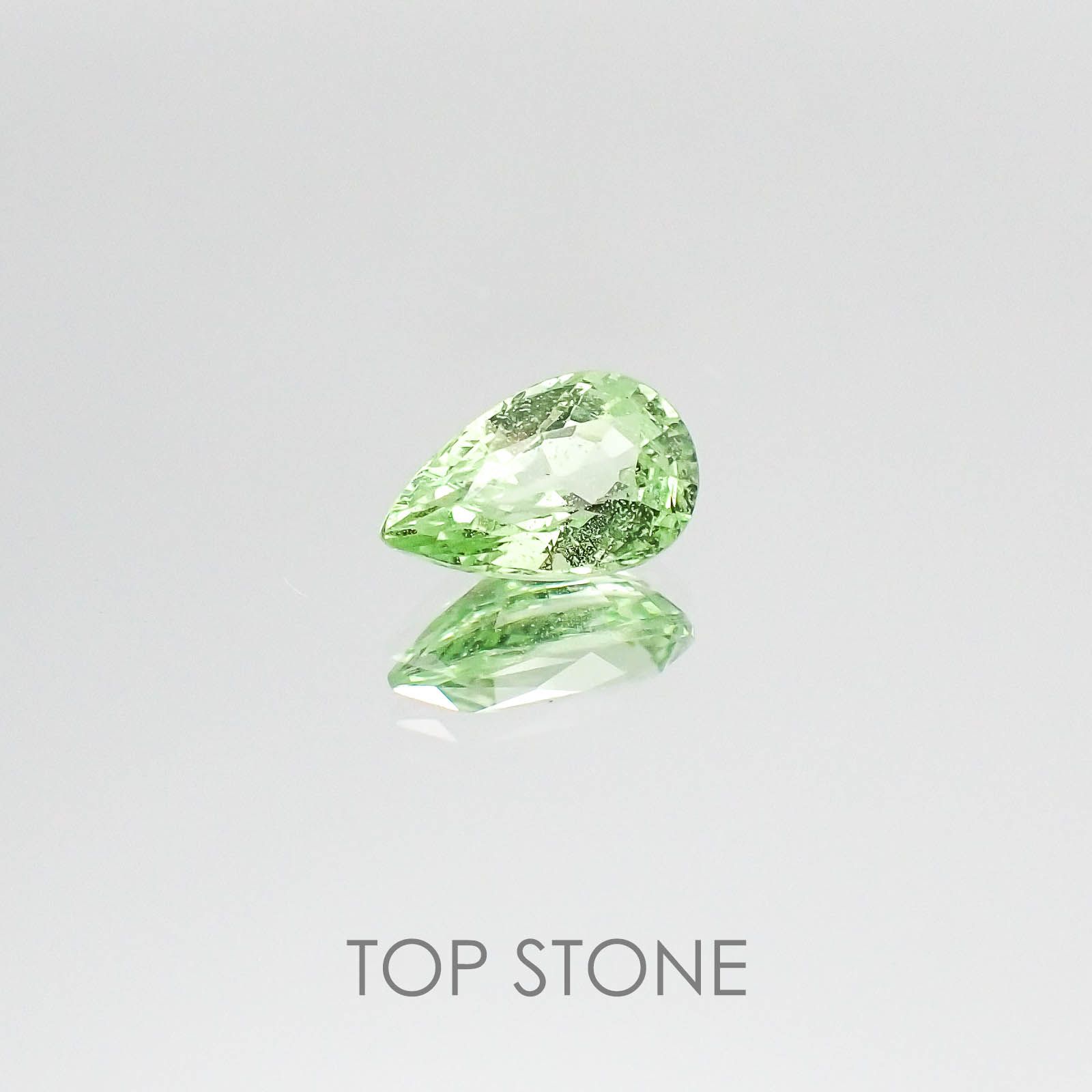 ミントガーネット(宝石名グリーン グロッシュラー・ガーネット) タンザニア産 1.17ct 識別済[20074261]8.2×5.2mm前後