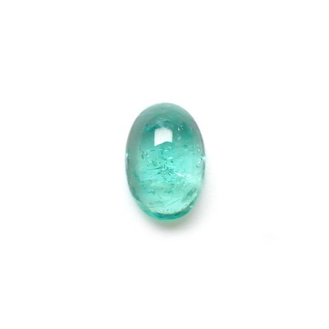 パライバトルマリン(宝石名トルマリン/別名パライバ・トルマリン)ブラジル・キントス鉱山産 2.470ct ソ付(宝貴協)[221018761]10.1x6.9mm前後