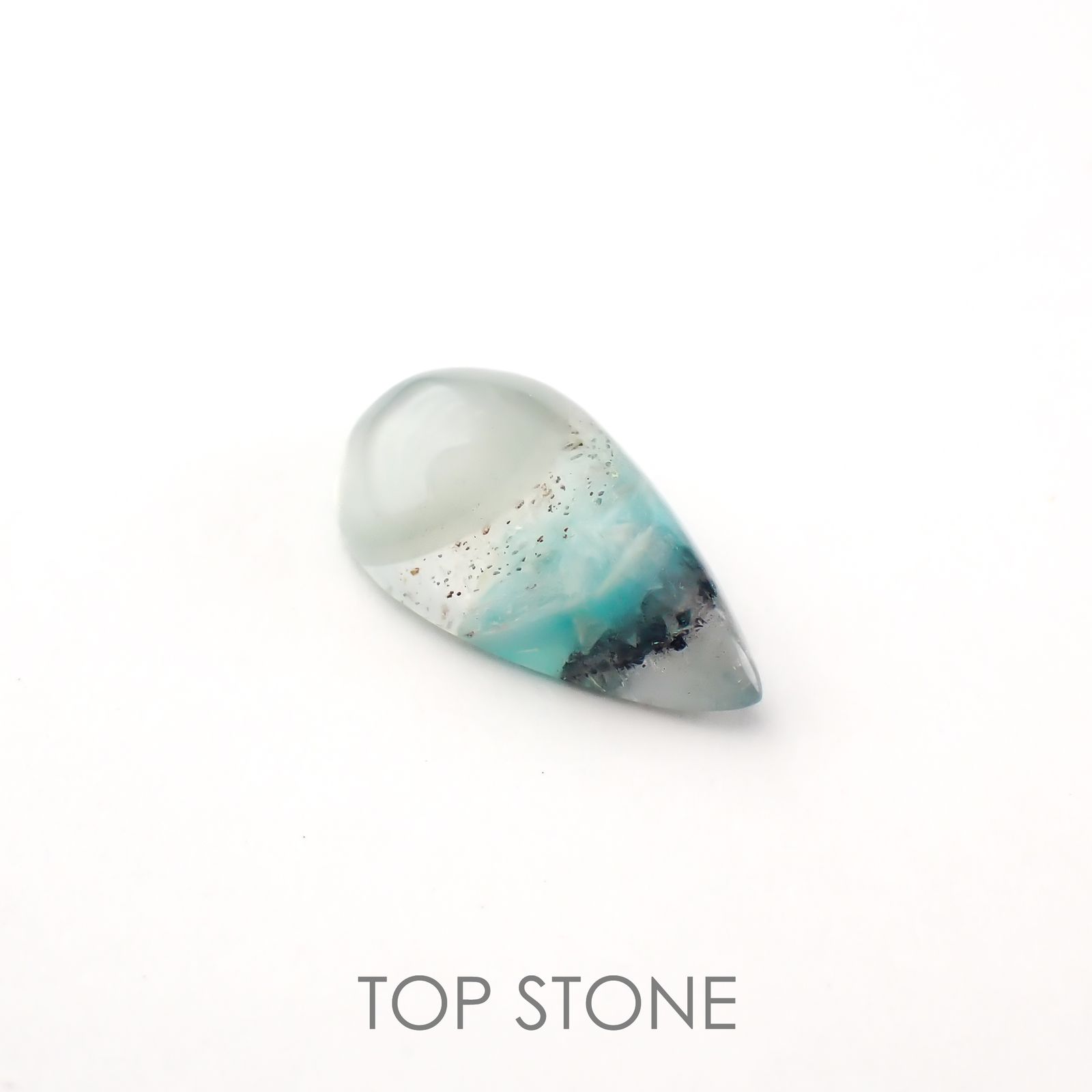 アホイト(宝石名アホアイト イン クォーツ)南アフリカ・メッシーナ鉱山産 2.56ct 識別済[220717164]13.5x7.6mm前後