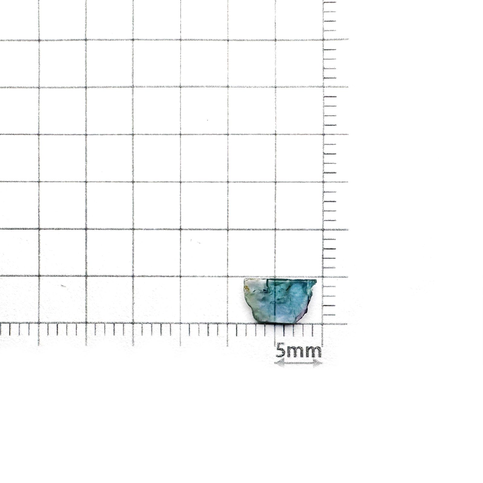 パライバトルマリン 原石スライス ブラジル・パライバ州バターリャ鉱山産 0.36ct [241029347]7.5x4.7mm前後