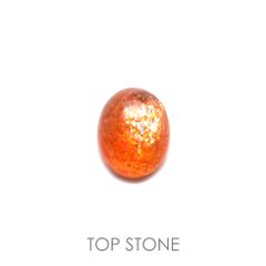 イリュージョンサンストーン(宝石名フェルドスパー) タンザニア産 2.98ct 識別済[210812309]10.1×8.2mm前後