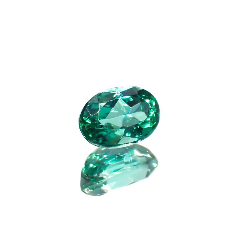 パライバトルマリン(宝石名トルマリン/別名パライバ・トルマリン)ブラジル・パライバ州バターリャ鉱山産 0.33ct GIA鑑付[221018798]4.9x3.3mm前後