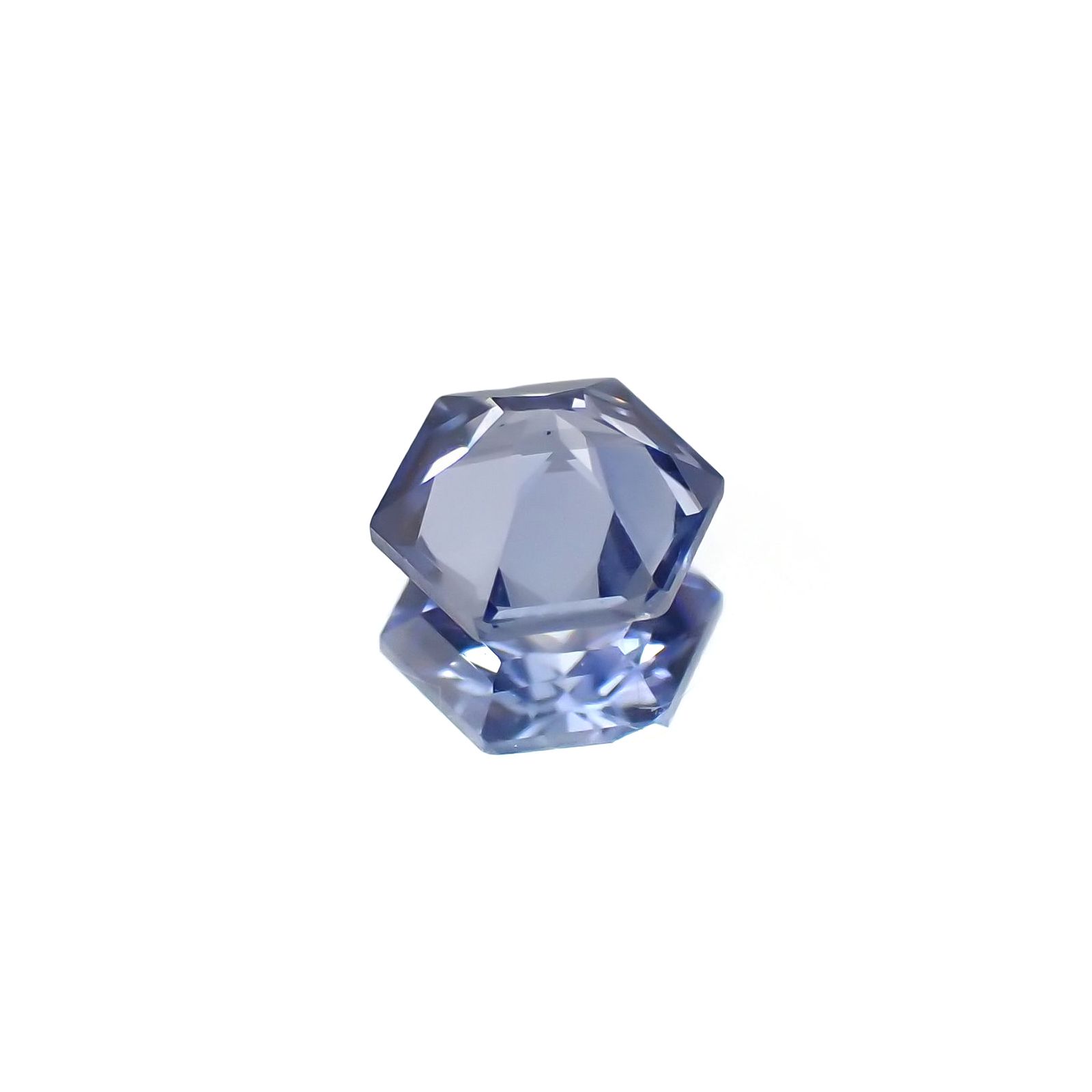 ◇ヘキサゴンカット◇サファイア(宝石名サファイア) マダガスカル産 識別済 0.27ct / 3.6x3.6mm前後 [260811055]