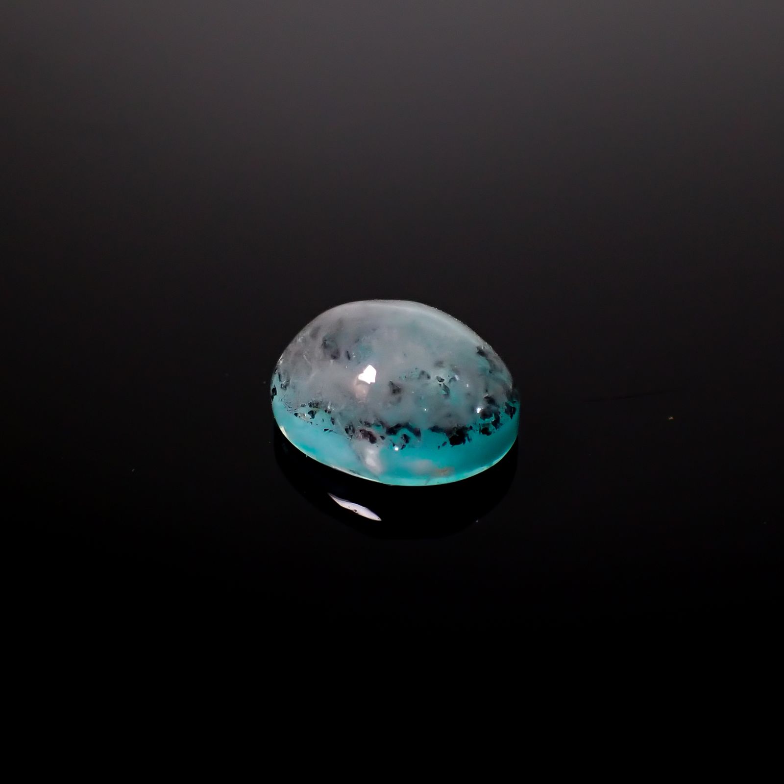 アホイトインクォーツ 南アフリカ・メッシーナ鉱山産 5.64ct [241029318]12.3x10.3mm前後