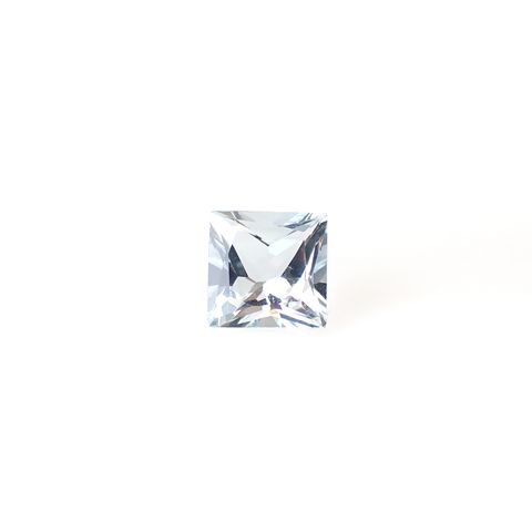 ◇プリンセスカット◇アクアマリン モザンビーク産 1.55ct [250530330]7x7mm前後