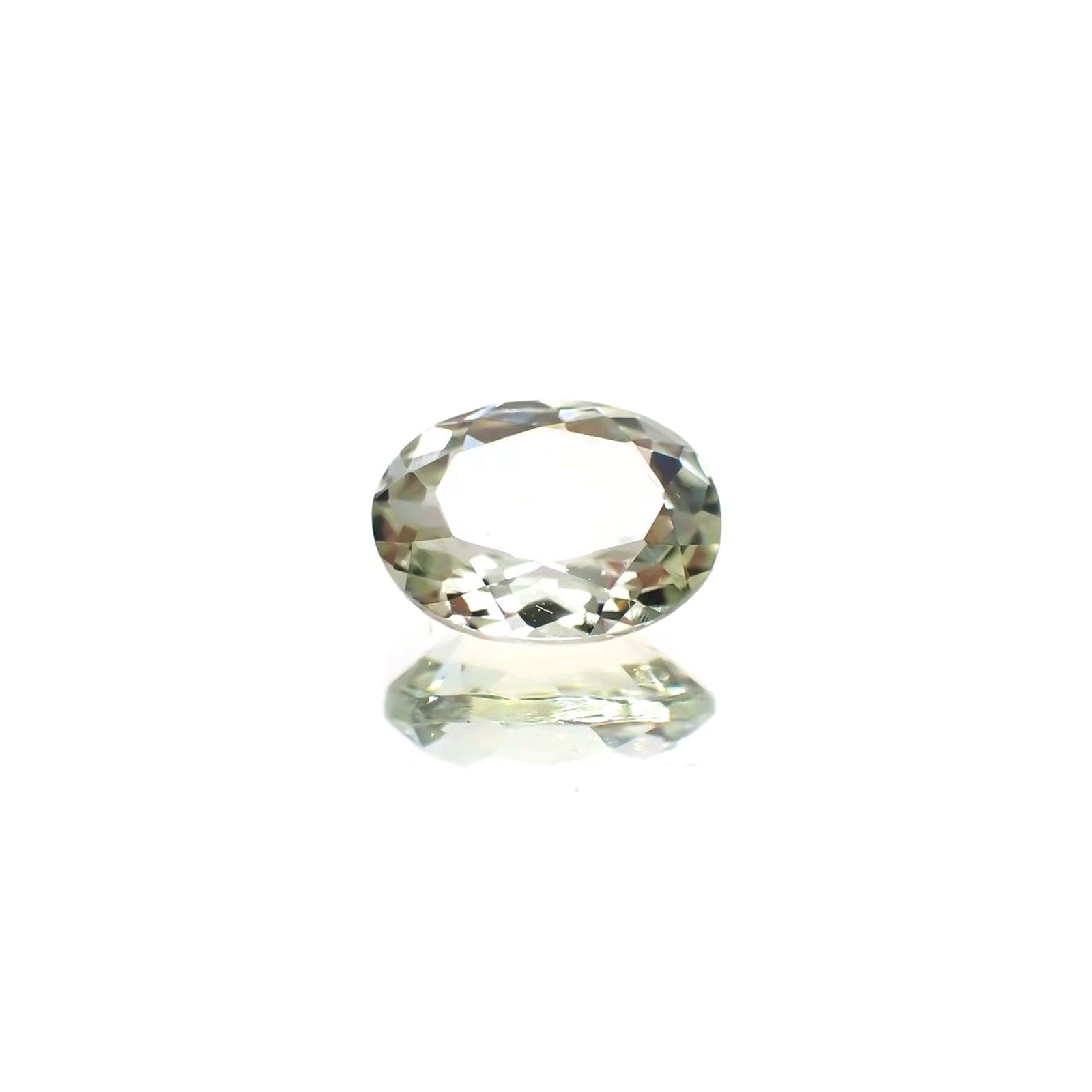 シリマナイト(宝石名シリマナイト) インド産 識別済 1.37ct / 8x6.3mm前後 [210610676]