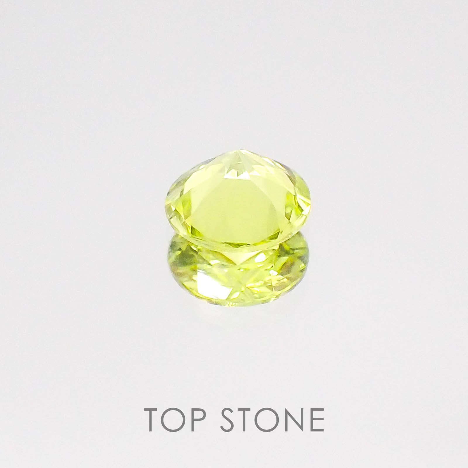 パロットクリソベリル インド産 ルース 0.44ct[20084677]4.9×4.9mm前後