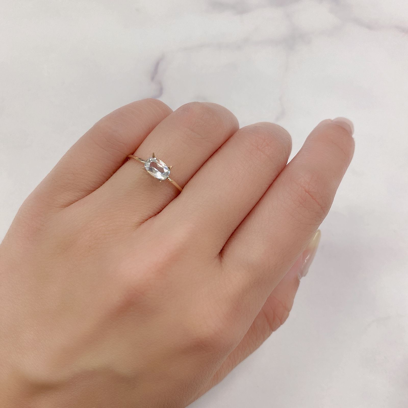 レインボームーンストーン(宝石名ラブラドライト)マダガスカル産 0.5ct 識別済[211113743]6.5x4.1mm前後