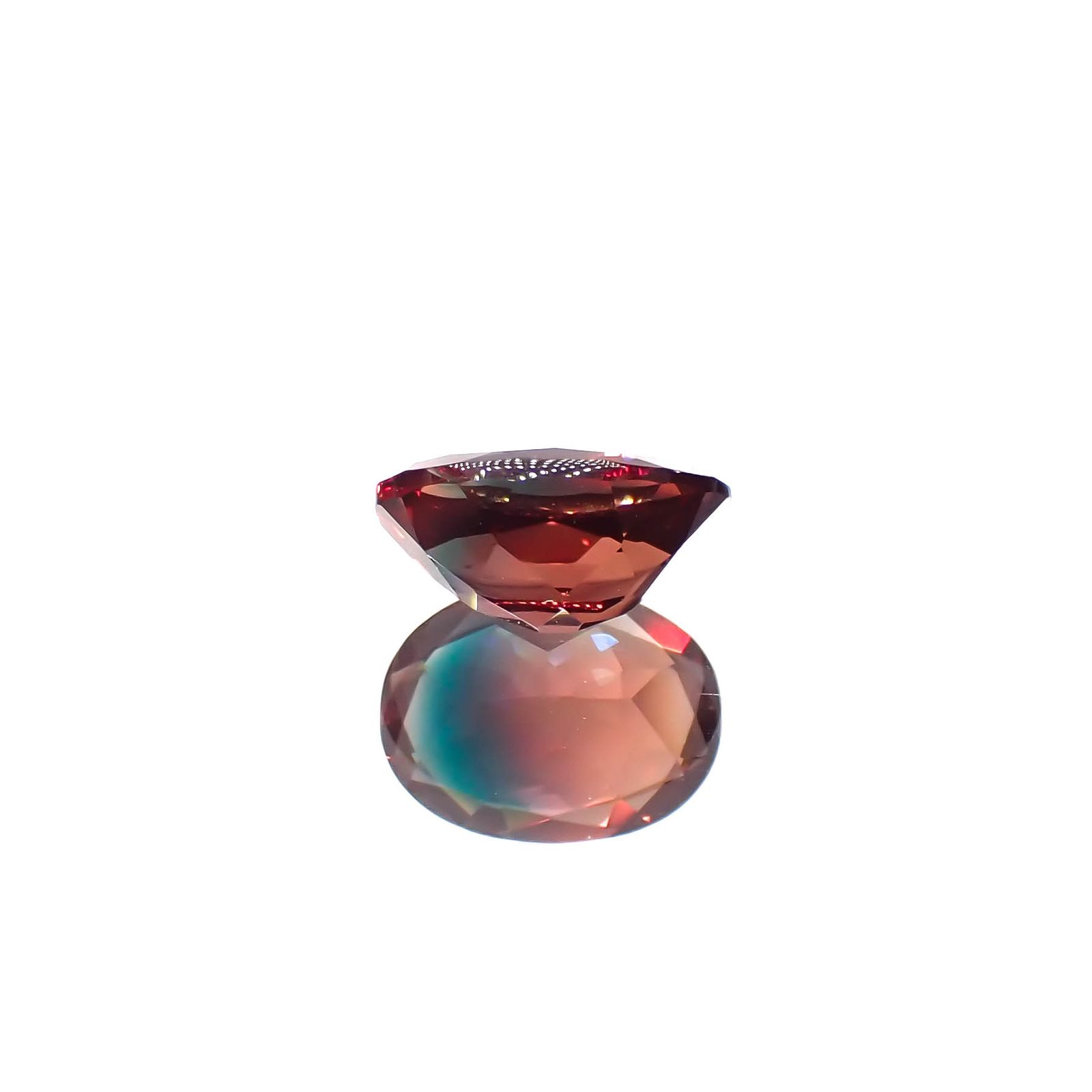 バイカラーアンデシン モンゴル産 1.12ct[230421495]8x6mm前後