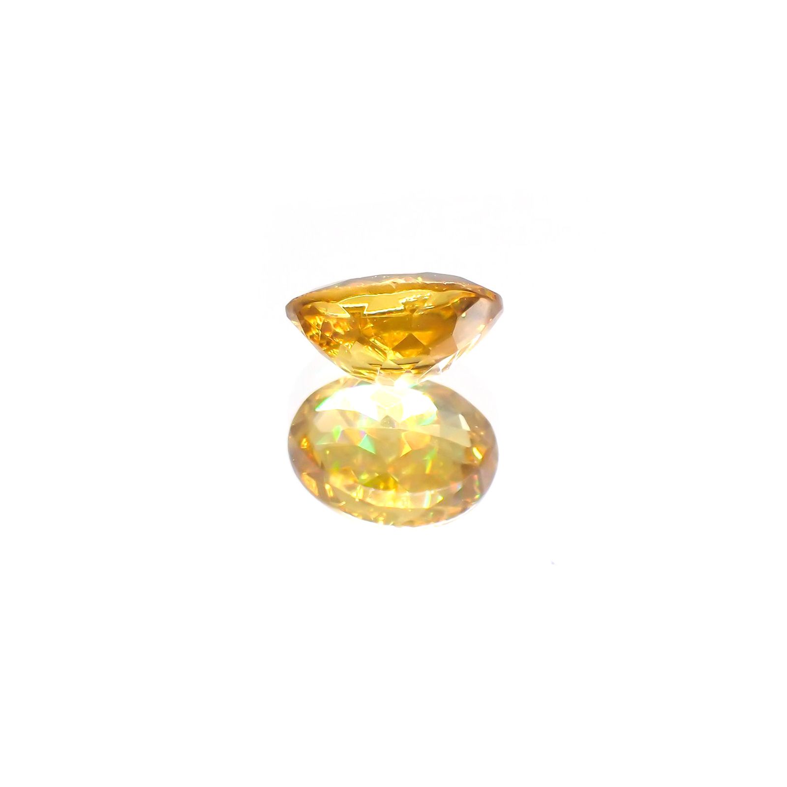 ゴールデンスフェーン(宝石名スフェーン) マダガスカル産 1.27ct 識別済[210812761]7.8×5.8mm前後