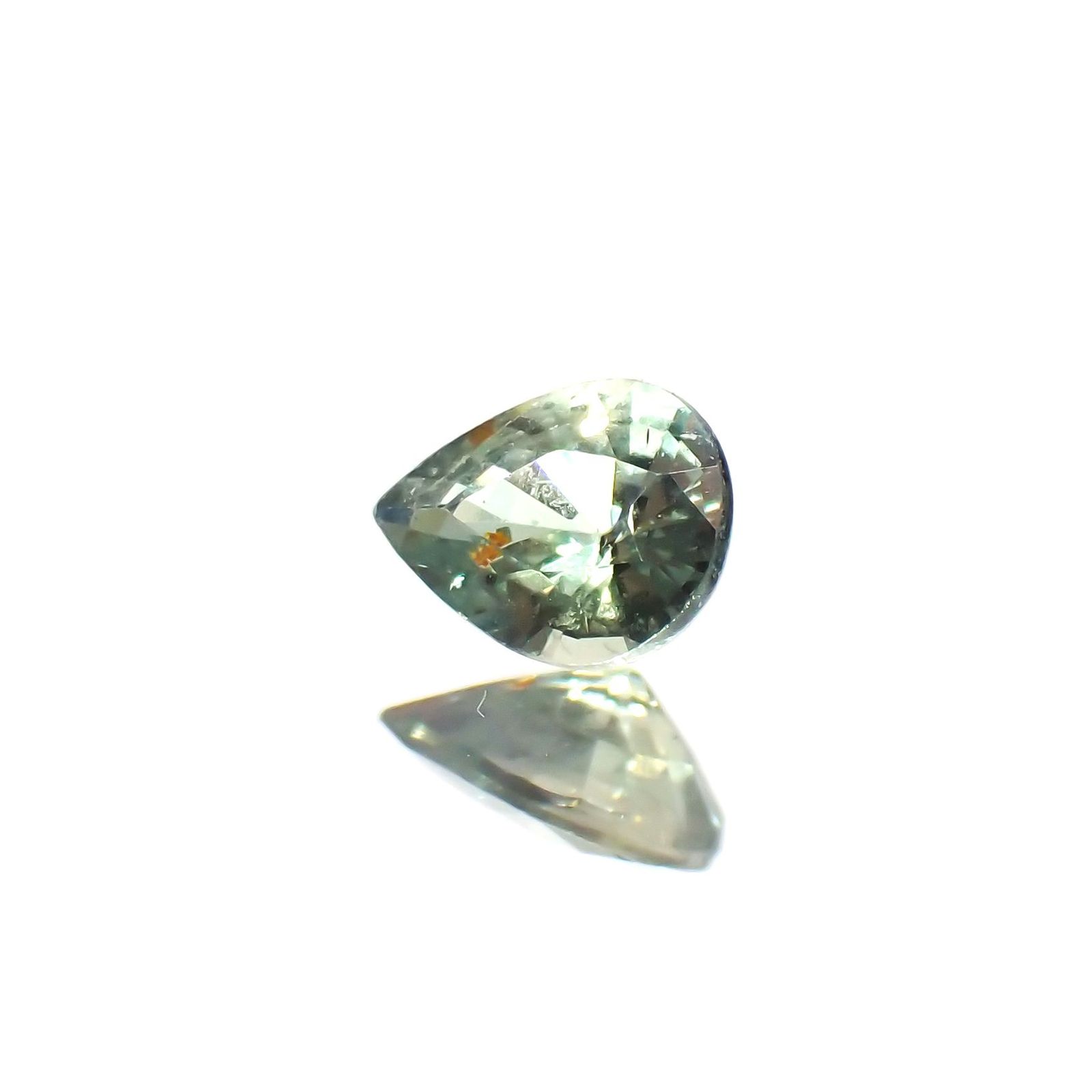 グリーンクリソベリル(宝石名クリソベリル)スリランカ/マダガスカル産 識別済 0.24ct / 4.5x3.4mm前後 [260514479]