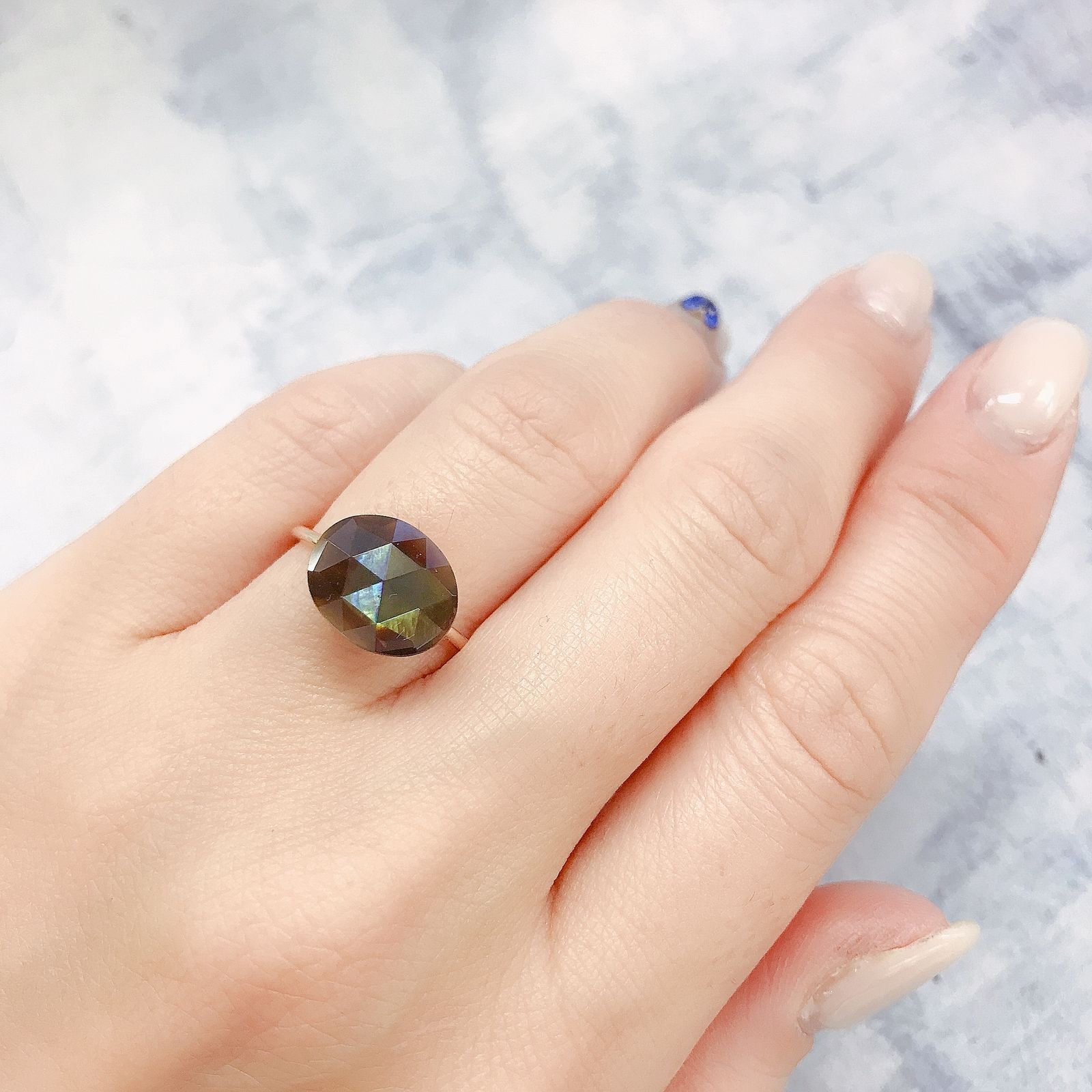 レインボーガーネット 日本・奈良県天川村産 6.14ct[220515986]11.6x9.3mm前後