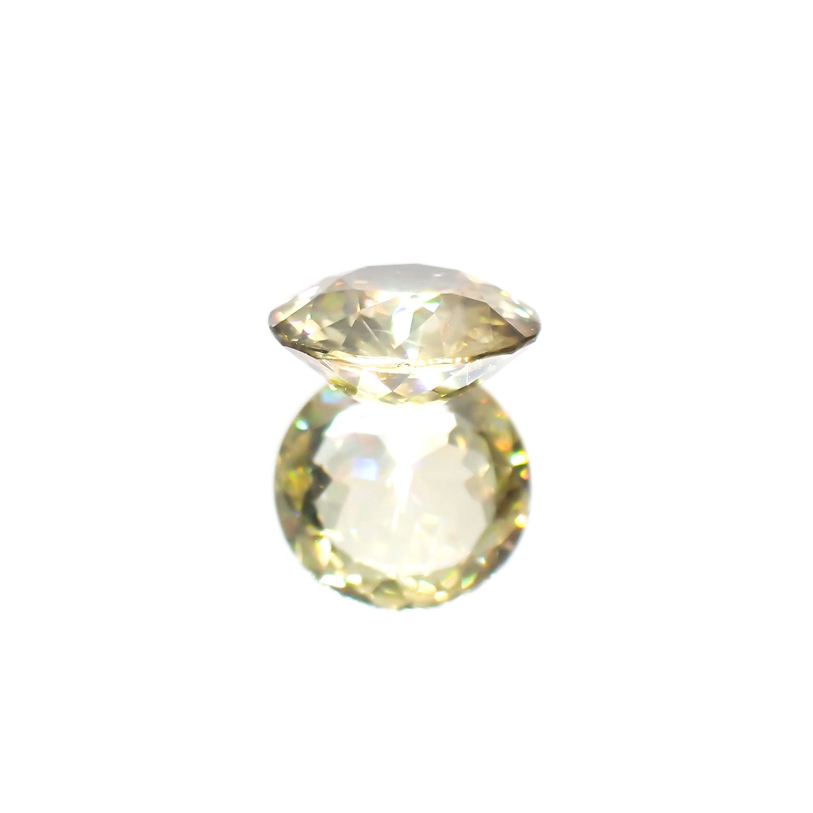 イエロージルコン(宝石名ジルコン)スリランカ/カンボジア産 1.83ct 識別済[230823194]7.3x7.3mm前後