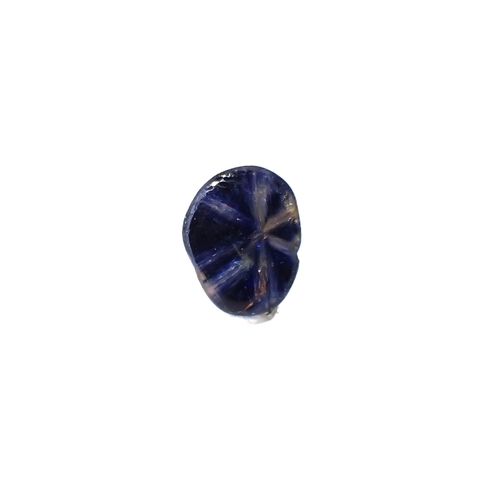 トラピッチェサファイア 原石スライス磨き ビルマ産 0.79ct [250430190]6x4.8mm前後